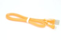 5-100 Кабель USB iPhone5 светящиеся (оранжевый)