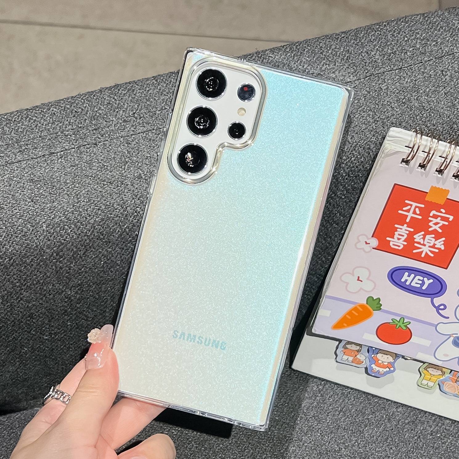 23657 Samsung A14 защитная крышка-чехол, пластик.блестящая