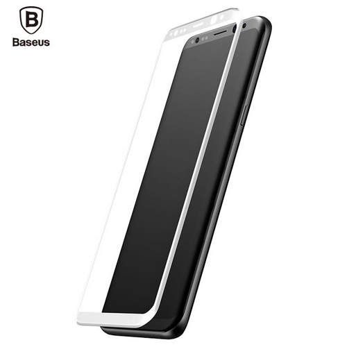 1681 Защитное стекло Samsung S8 0.26mm Baseus (белый)