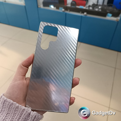 40056 Samsung S22 Ultra защитная крышка-чехол, карбон