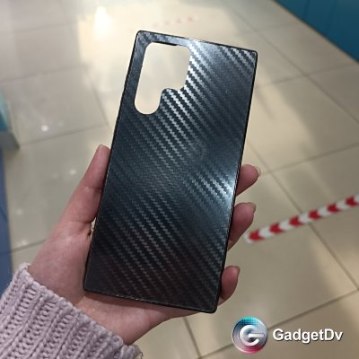 40056 Samsung S22 Ultra защитная крышка-чехол, карбон