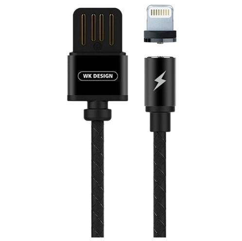 11492 Кабель USB lightning магнитный 1м, WK WDC-046