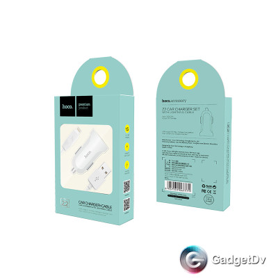 Автомобильное зарядное устройство Hoco Z2 lightnng (67771)
