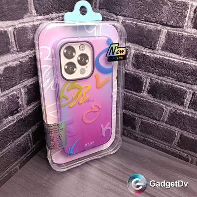 23108  iPhone 12/12Pro защитная крышка-чехол, пластик с рисунком