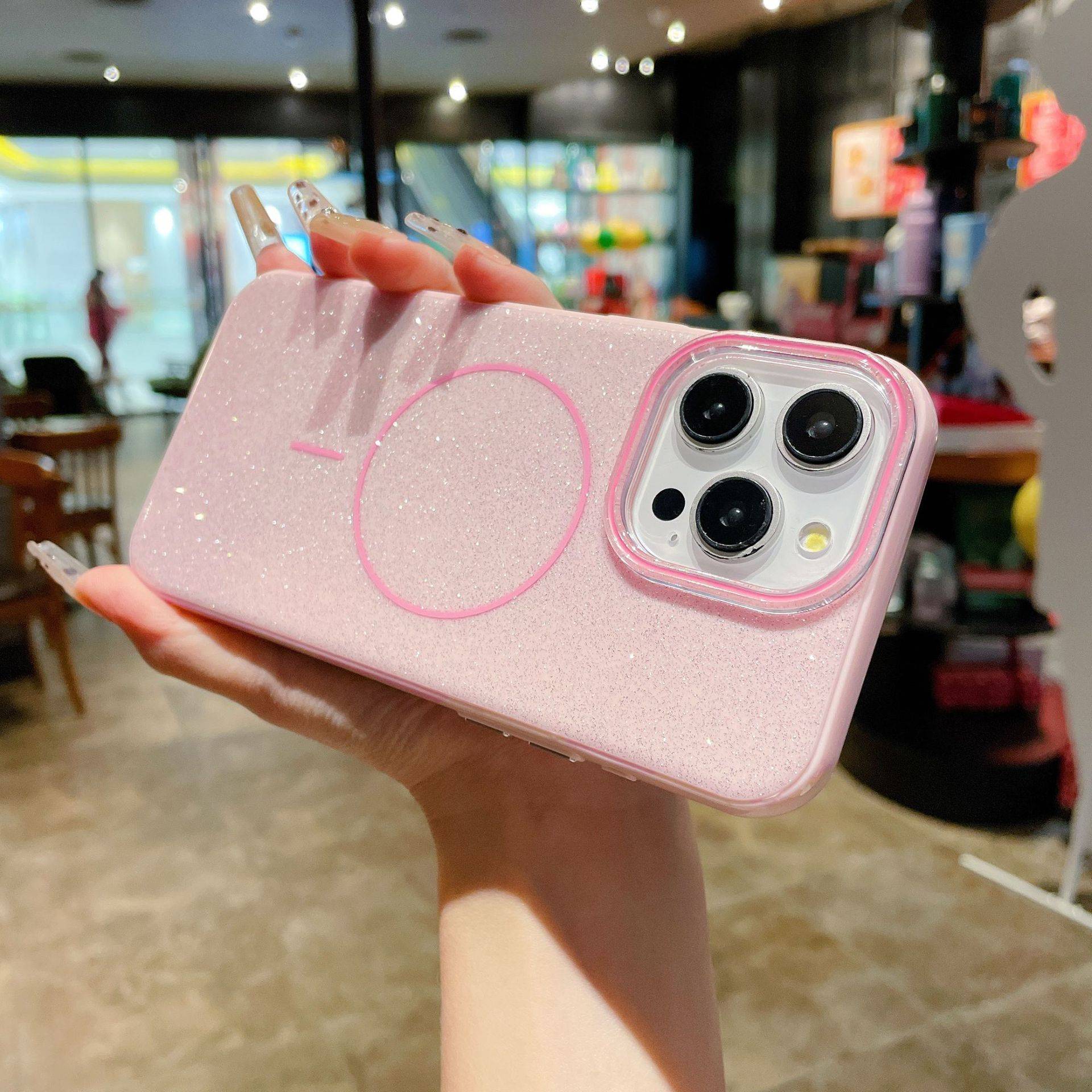 23565 Защитная крышка iPhone 15 Pro Max блестки