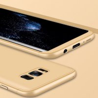 4842 Galaxy S6 Edge Защитная крышка пластиковая 360° (золото)