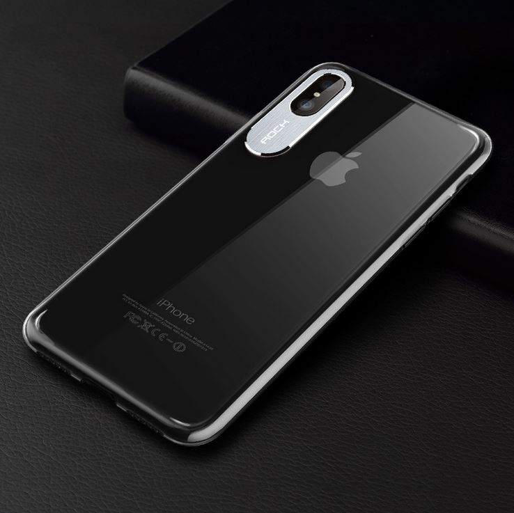 5082 iPhone X Защитная крышка пластиковая Rock (прозрачный)
