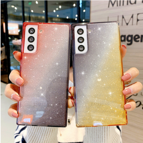 20330 Samsung S21 Plus защитная крышка-чехол блестящий градиент