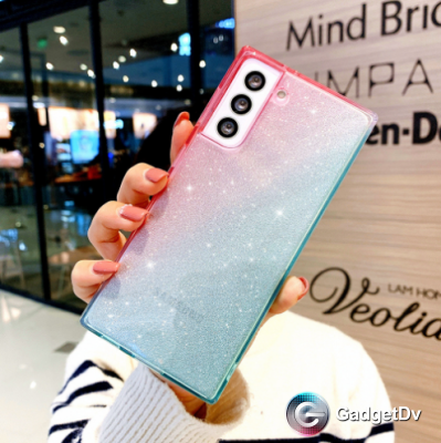 20330 Samsung S21 Plus защитная крышка-чехол блестящий градиент