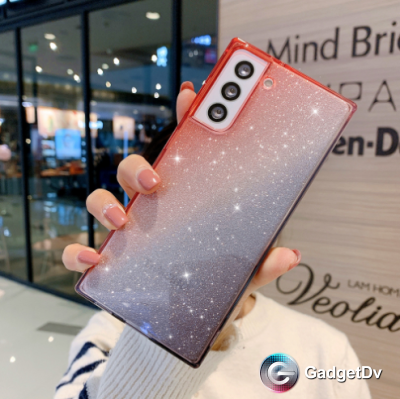 20330 Samsung S21 Plus защитная крышка-чехол блестящий градиент