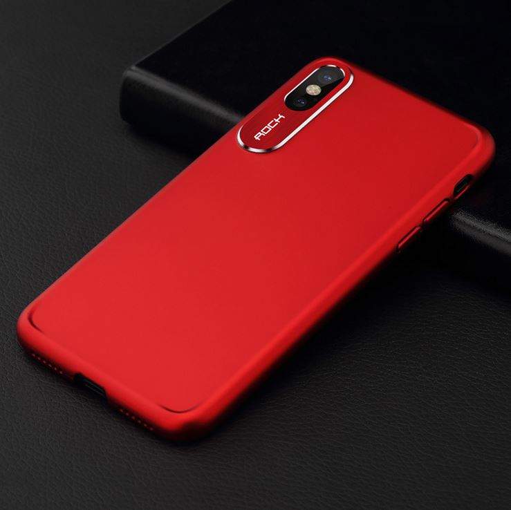 5083 iPhone X Защитная крышка пластиковая Rock (красный)