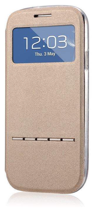 16-484 Galaxy S4 mini Чехол-книжка (золотой)