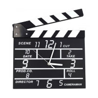 10579 Настенные часы "Кинохлопушка" MOVIE SET CLOCK