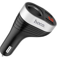 92186 Автомобильное зарядное устройство Hoco Z29 с цифровым дисплеем два USB