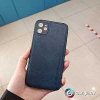 22012  iPhone 11 защитная крышка-чехол, X-level, кожа