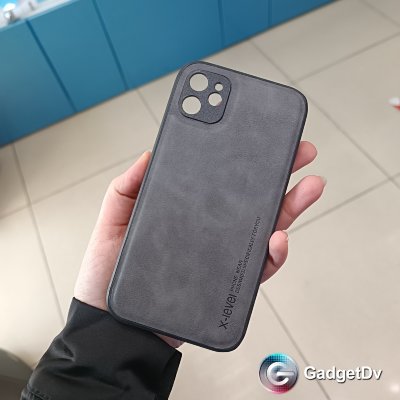 22012  iPhone 11 защитная крышка-чехол, X-level, кожа
