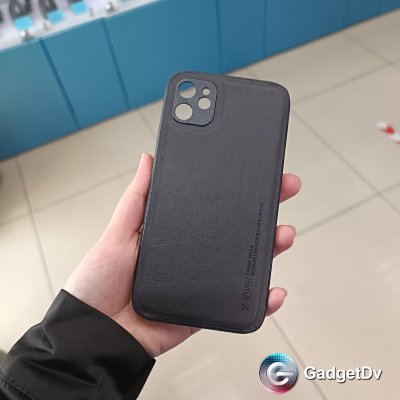 22012  iPhone 11 защитная крышка-чехол, X-level, кожа
