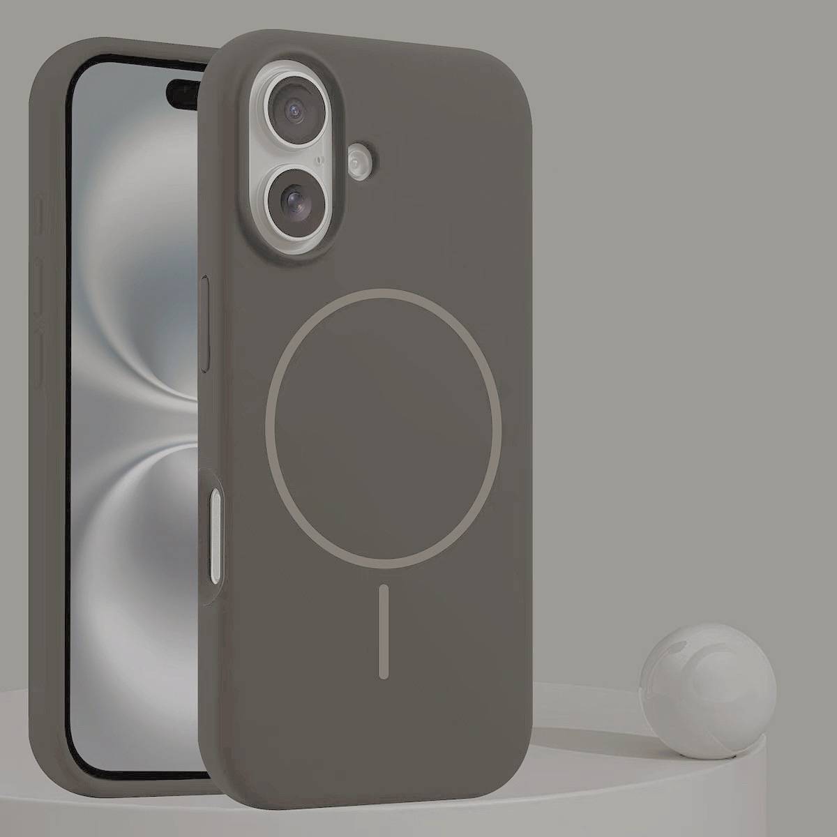 38443 iPhone 15 Защитная крышка-чехол силикон с MagSafe