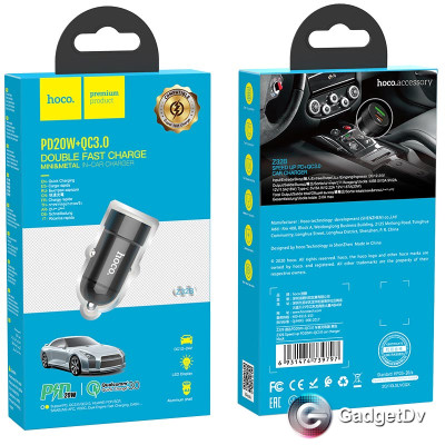 20738 АЗУ USB, 3A Q.C, Hoco Z32B