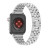 37046 Ремешок iWatch 42/44/45 мм метал. со стразами 3 ряда
