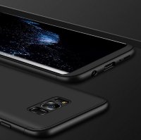 4845 Galaxy S6 Edge Защитная крышка пластиковая 360° (черный)