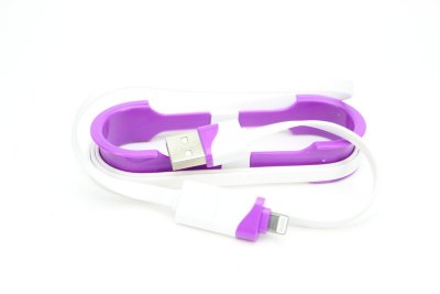 5-108 Кабель USB 2 в 1  (бело фиолетовый) 5-108 USB 2 в 1  (бело фиолетовый)