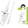 84846 СЗУ USB 2,4А + кабель lighting, Hoco C37A